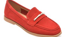 Mocasini GRYXX rosii, 1313C15, din piele intoarsa