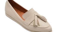 Mocasini IMAGE bej, 261002, din piele naturala