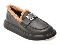 Mocasini IMAGE negri, 146A262, din piele naturala - 1