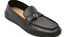 Mocasini IMAGE negri, 2595, din piele naturala