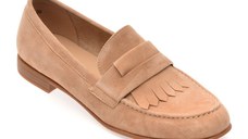 Mocasini IMAGE nude, V706C25, din piele intoarsa