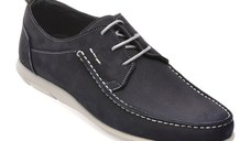 Mocasini OTTER bleumarin, 3552, din nabuc