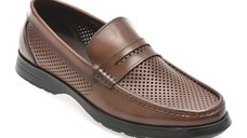 Mocasini OTTER maro, 1252, din piele naturala
