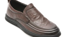 Mocasini OTTER maro, 37310, din piele naturala
