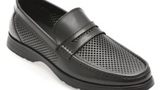 Mocasini OTTER negri, 1252, din piele naturala