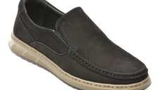 Mocasini SHOWMAN negri, SH4101, din nabuc