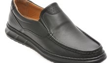 Mocasini SHOWMAN negri, SH4101, din piele naturala