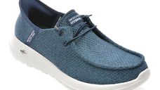 Mocasini SKECHERS bleumarin, GO WALK MAX, din material textil