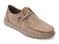 Mocasini SKECHERS maro, MELSON, din material textil - 1