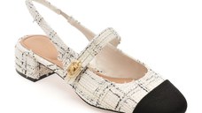Pantofi ALDO alb-negru, AGATHE 122, din material textil