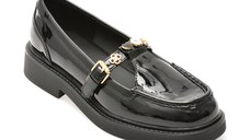 Pantofi ALDO negri, ANTONELA 001, din piele ecologica lacuita