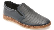 Pantofi BITE THE BULLET bleumarin, ALM7001, din piele naturala