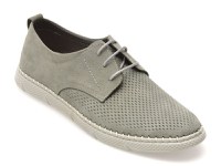 Pantofi BITE THE BULLET gri, 1823, din nabuc - 1