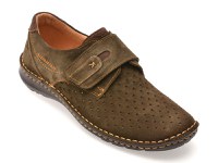 Pantofi BITE THE BULLET kaki, 9583, din piele intoarsa - 1