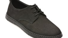 Pantofi BITE THE BULLET negri, 1823, din nabuc