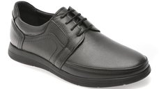 Pantofi BITE THE BULLET negri, BRL901, din piele naturala