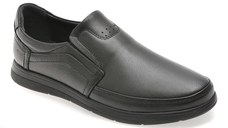 Pantofi BITE THE BULLET negri, BRL902, din piele naturala