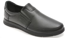 Pantofi BITE THE BULLET negri, BRL902, din piele naturala