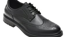 Pantofi BITE THE BULLET negri, model 327021 din piele naturala pentru barbati