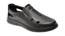 Pantofi BITE THE BULLET negri, T8501, din piele naturala
