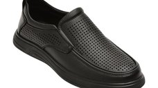 Pantofi casual barbati BITE THE BULLET 25C2115, negri, din piele naturala