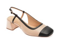 Pantofi CLARKS bej, NYTA 45 SLING, din piele naturala - 1