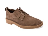 Pantofi CLARKS maro, MARTOCK LACE, din piele intoarsa - 1