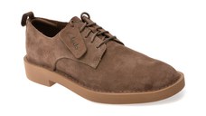 Pantofi CLARKS maro, MARTOCK LACE, din piele intoarsa