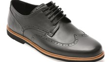 Pantofi eleganti BITE THE BULLET negri, TUR101, din piele naturala