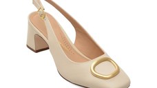 Pantofi eleganti CLARKS bej, FERNIE SLING, din piele naturala