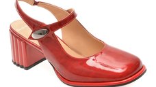 Pantofi eleganti EPICA 6020445 rosii din piele naturala lacuita