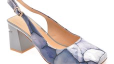 Pantofi eleganti EPICA albastri, 5KL632, din piele naturala lacuita