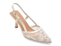 Pantofi eleganti EPICA albi, 9166, din material textil - 1