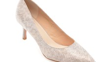 Pantofi eleganti EPICA arginti, E76, din piele naturala