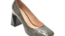 Pantofi eleganti EPICA gri, 71822, din piele naturala lacuita