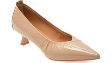 Pantofi eleganti EPICA gri, D76363, din piele naturala lacuita