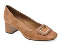 Pantofi eleganti EPICA maro, 4F5156, din piele intoarsa - 1
