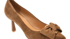 Pantofi eleganti EPICA maro, 5137, din piele intoarsa