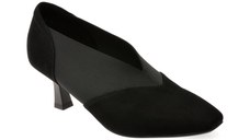 Pantofi eleganti EPICA negri, 3D7535, din piele intoarsa