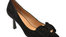 Pantofi eleganti EPICA negri, 5137, din piele intoarsa