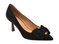 Pantofi eleganti EPICA negri, 5137, din piele intoarsa - 1