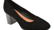 Pantofi eleganti EPICA negri, 58863, din piele intoarsa