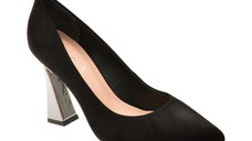 Pantofi eleganti EPICA negri, 9649835, din nabuc