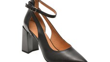 Pantofi eleganti EPICA negri, A110, din piele naturala