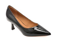 Pantofi eleganti EPICA negri, D05555, din piele naturala lacuita - 1