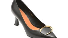 Pantofi eleganti EPICA negri, E296, din piele naturala