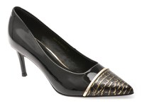 Pantofi eleganti EPICA negri, E35270A, din piele naturala lacuita - 1