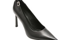 Pantofi eleganti EPICA PREMIUM negri, 6451D2, din piele naturala