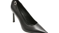 Pantofi eleganti EPICA PREMIUM negri, 6451D2, din piele naturala