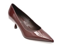Pantofi eleganti EPICA PREMIUM visinii, 25061, din piele naturala lacuita - 1